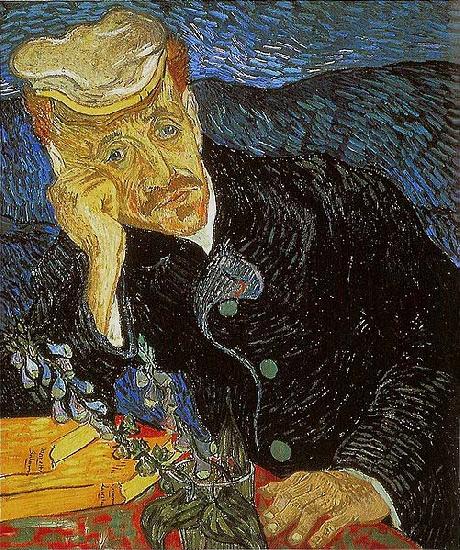 Vincent Van Gogh Portrait of Dr. Gachet was sold for 82.5 million US dollars Sweden oil painting art